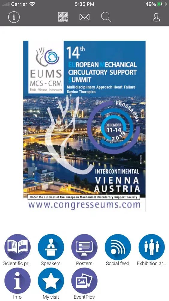 Screenshot di EUMS 2019