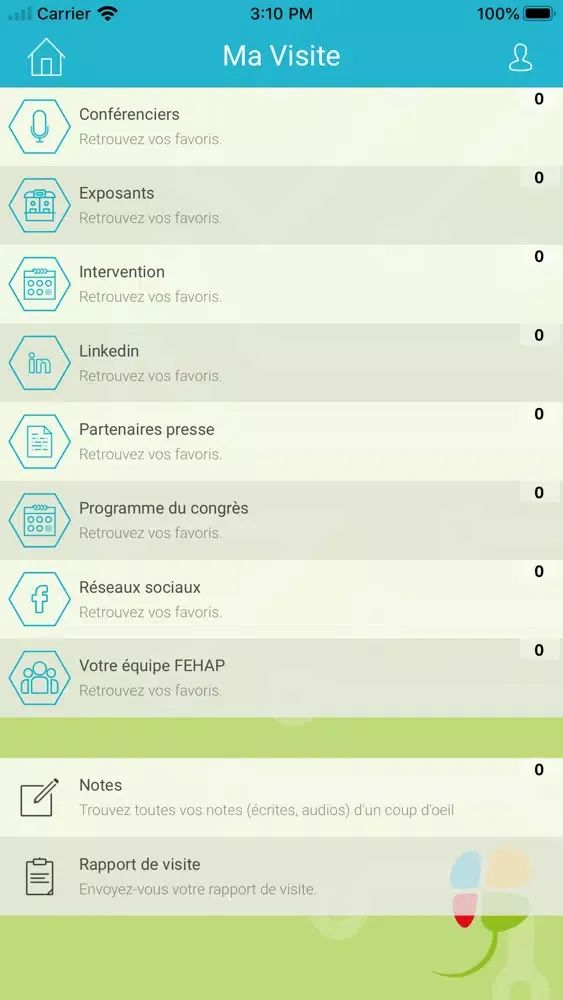 Capturas de tela do 44e CONGRÉS DE LA FEHAP