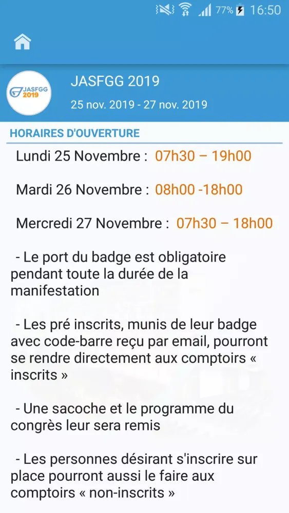 Journées Annuelles de la SFGG Screenshots