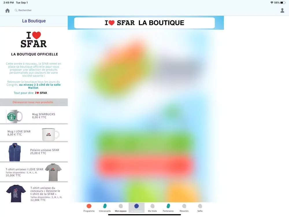 SFAR Le Congrès 2020 iPad  Screenshots