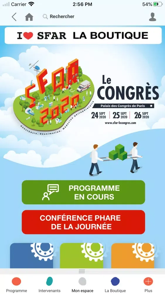 SFAR Le Congrès 2020 Screenshots