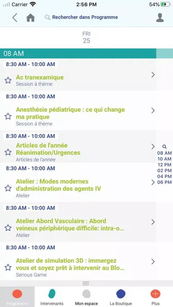 SFAR Le Congrès 2020 Screenshots