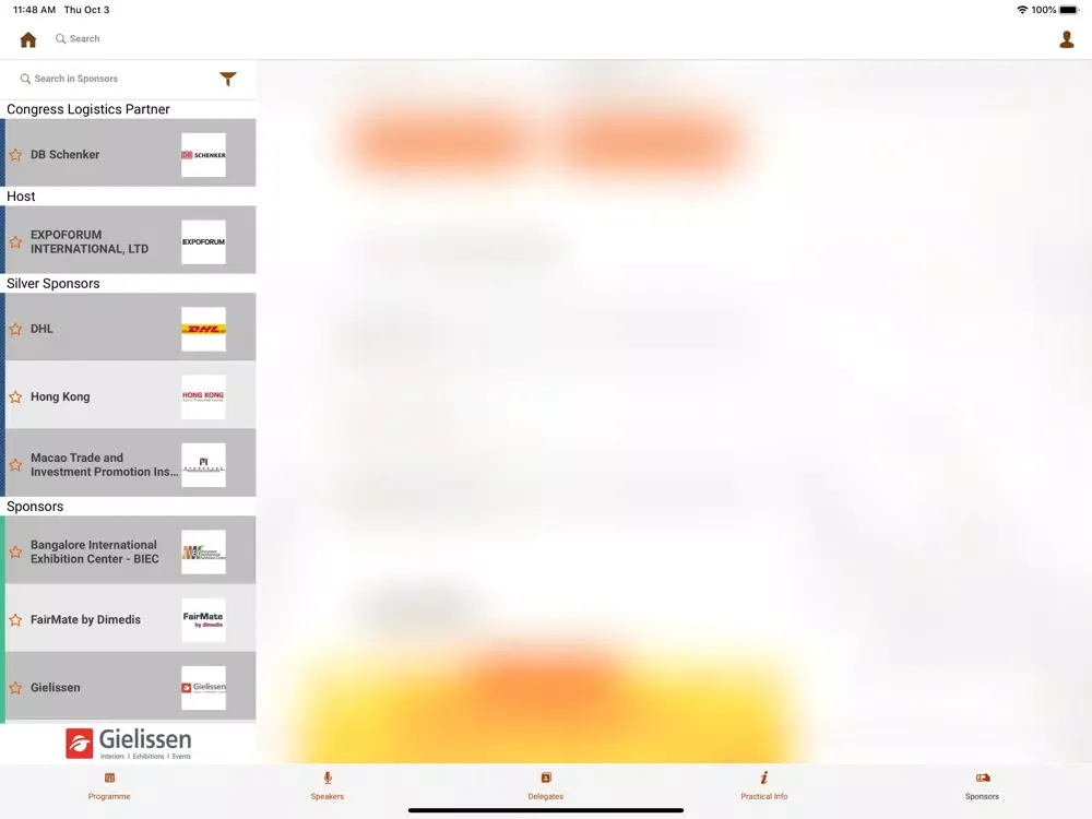 Screenshot di 86th UFI Global Congress 2019 iPad 