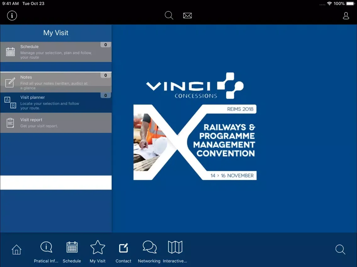 VINCI Railways & PMD 2018 iPad  Screenshots