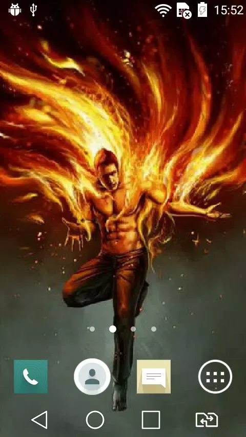 Burning hero live wallpaper Ekran Görüntüleri
