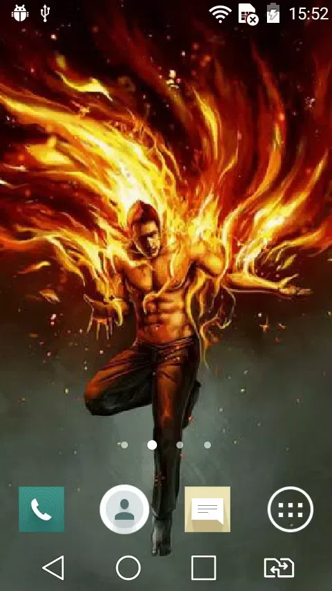 Burning hero live wallpaper Ekran Görüntüleri