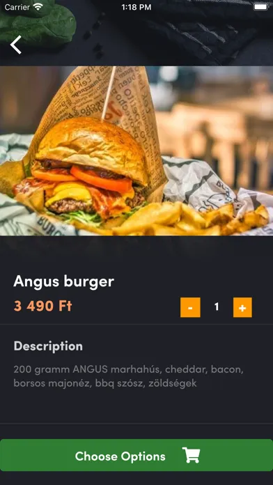Capturas de pantalla de Brando Burger Balatonfüred