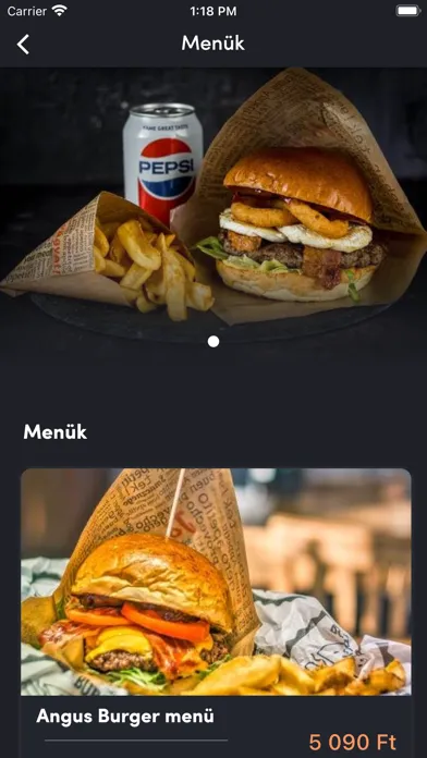 Capturas de pantalla de Brando Burger Balatonfüred