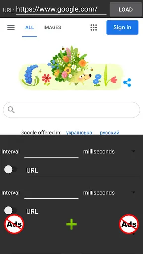 Tangkapan layar Auto web page reloader