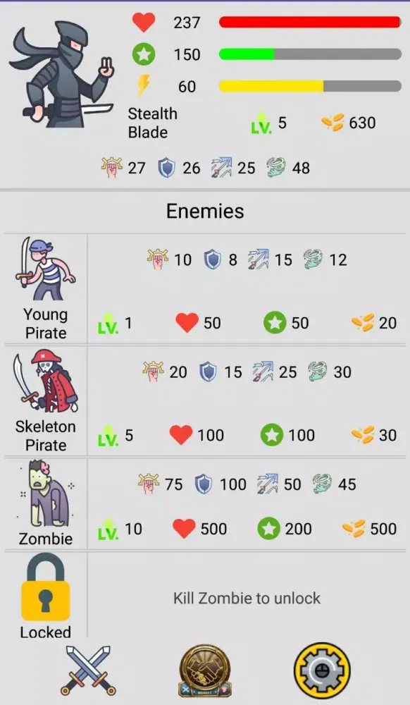Screenshot di Booster XP Quest: Clicker RPG