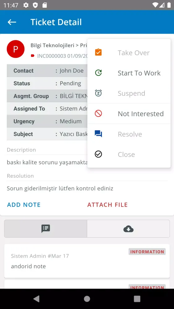 Goo Service Desk - Help Desk Screenshots