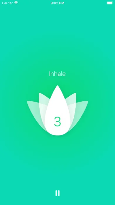 Capturas de tela do O2 - Breathing exercises