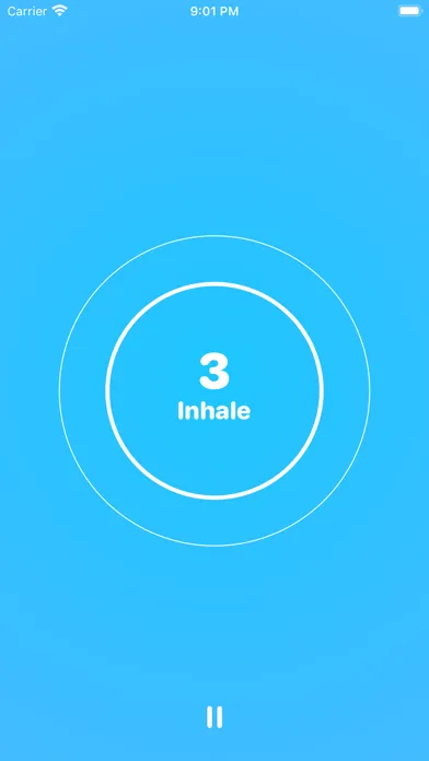 Capturas de tela do O2 - Breathing exercises