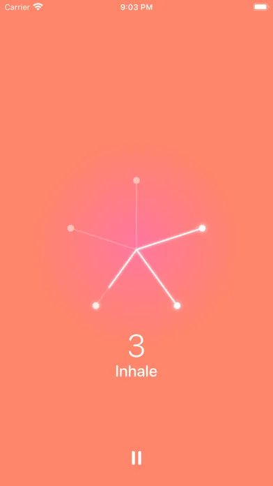 Capturas de tela do O2 - Breathing exercises