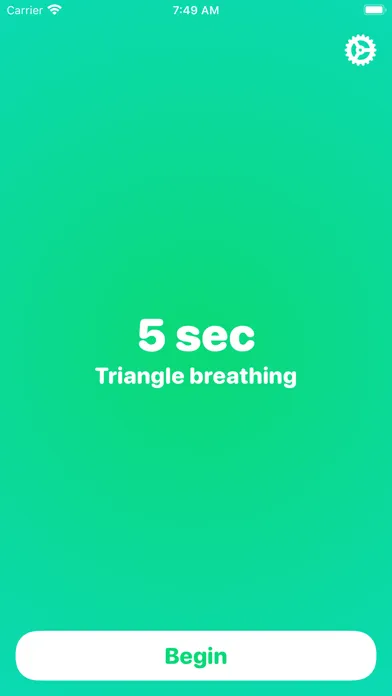 Capturas de tela do O2 - Breathing exercises