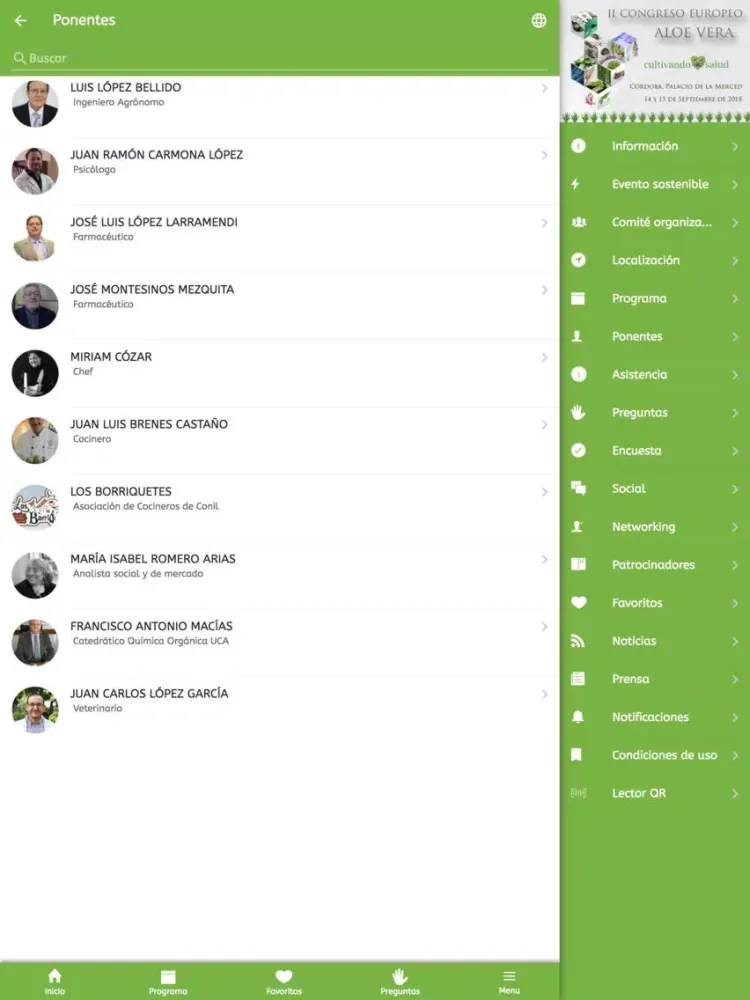 Congreso Europeo de Aloe Vera iPad  स्क्रीनशॉट