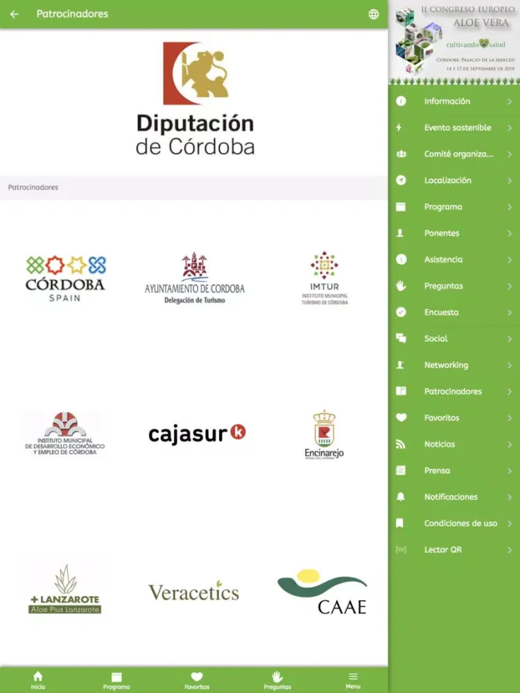 Congreso Europeo de Aloe Vera iPad  स्क्रीनशॉट