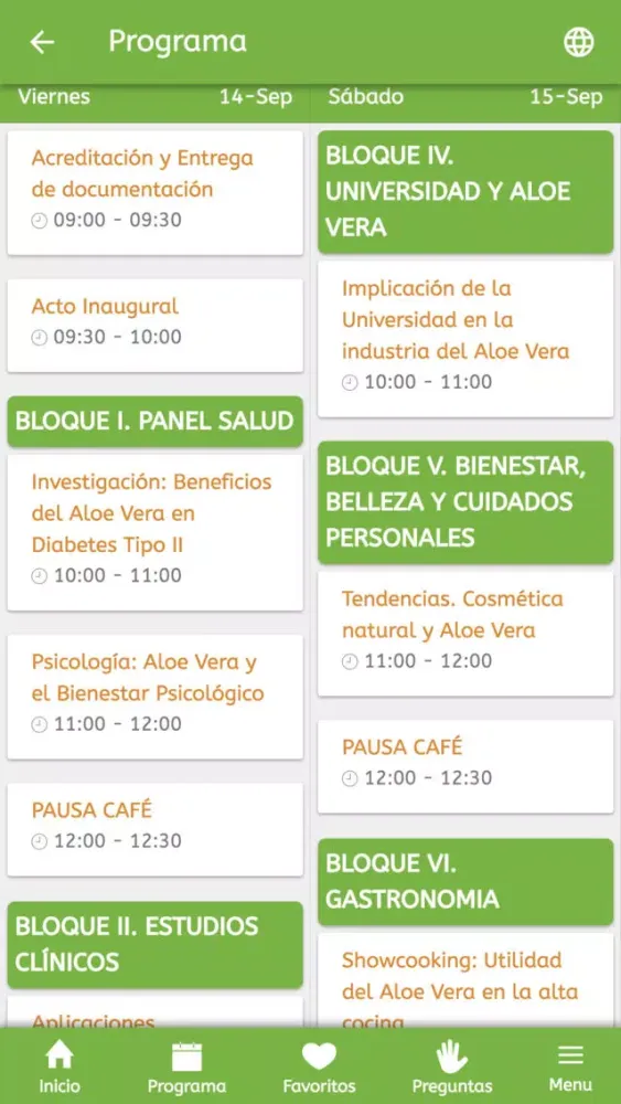 Congreso Europeo de Aloe Vera स्क्रीनशॉट