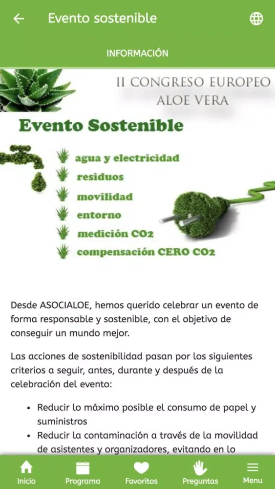 Congreso Europeo de Aloe Vera स्क्रीनशॉट