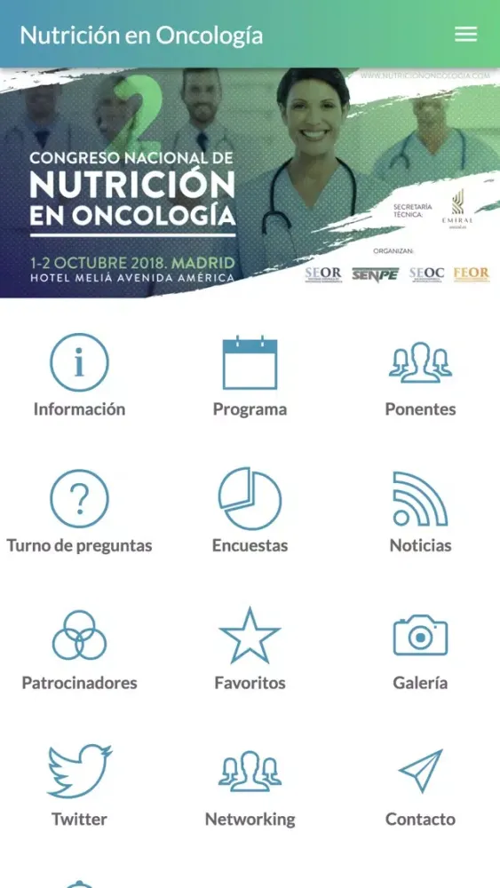 Скриншоты Nutrición en Oncología