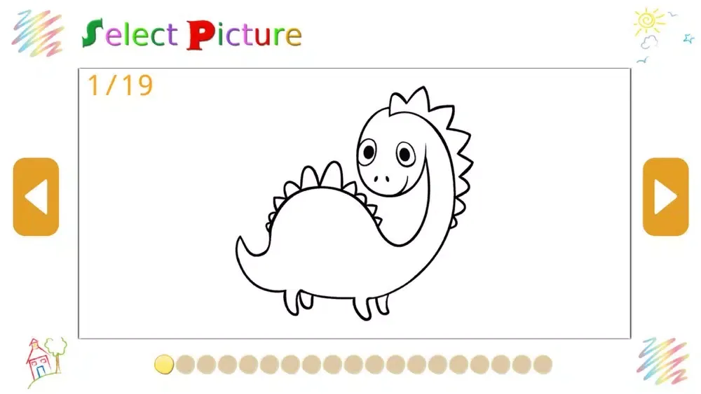 Coloring Book - Draw Dinosaur Ekran Görüntüleri