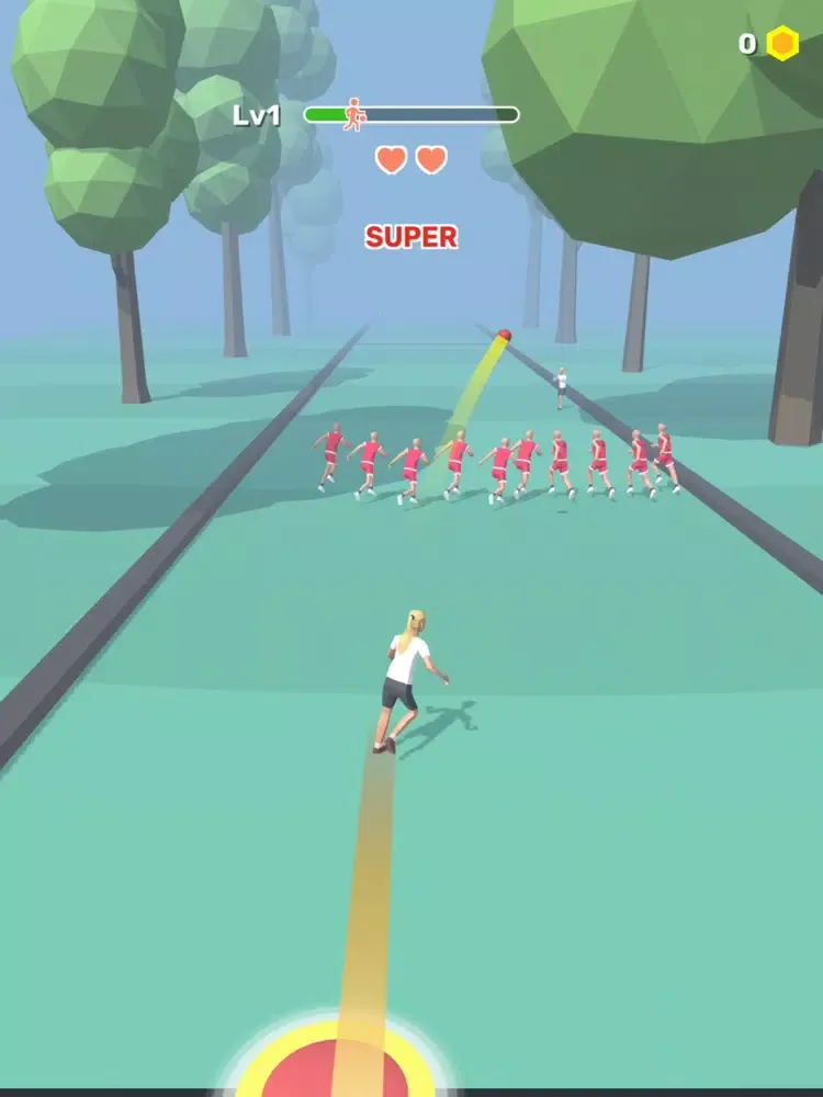 Tangkapan layar Fly Dunk iPad 