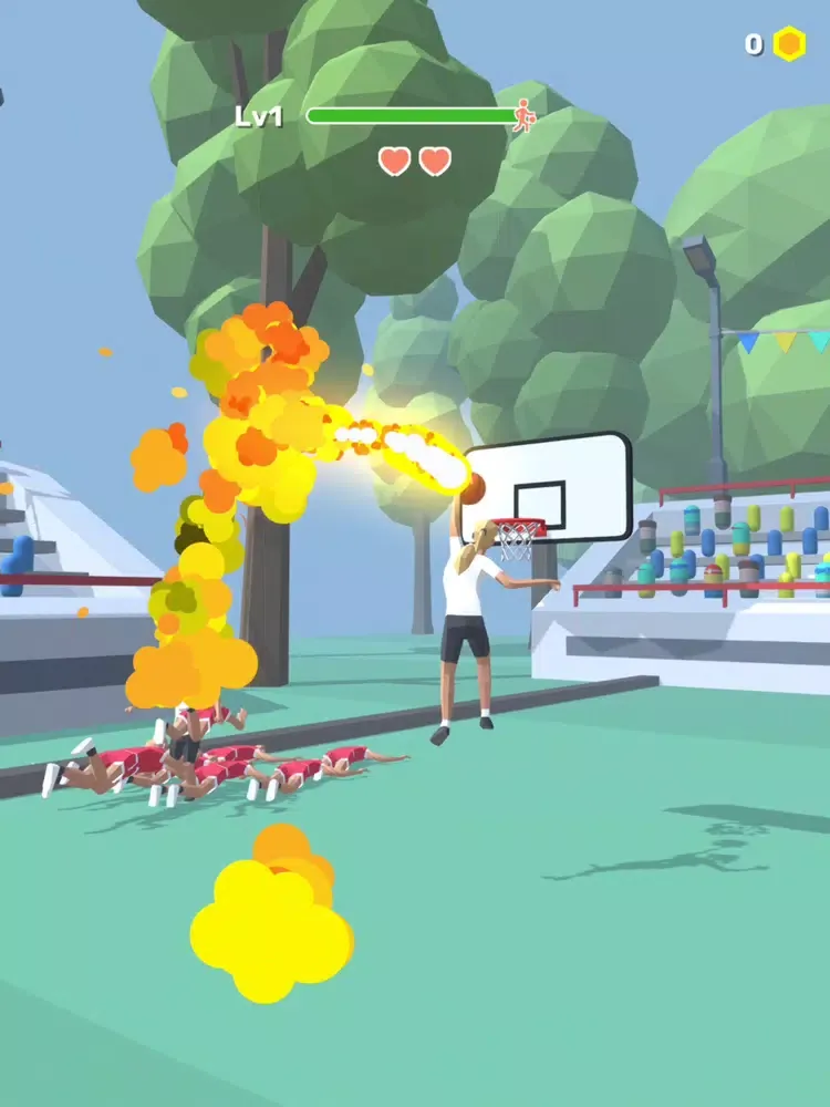 Tangkapan layar Fly Dunk iPad 