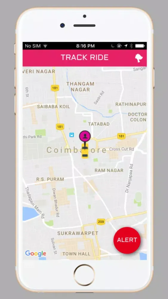GoPink Cabs Screenshots