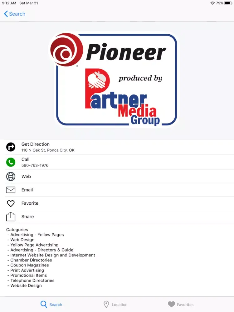 Capturas de pantalla de GoPioneer Local Search iPad 
