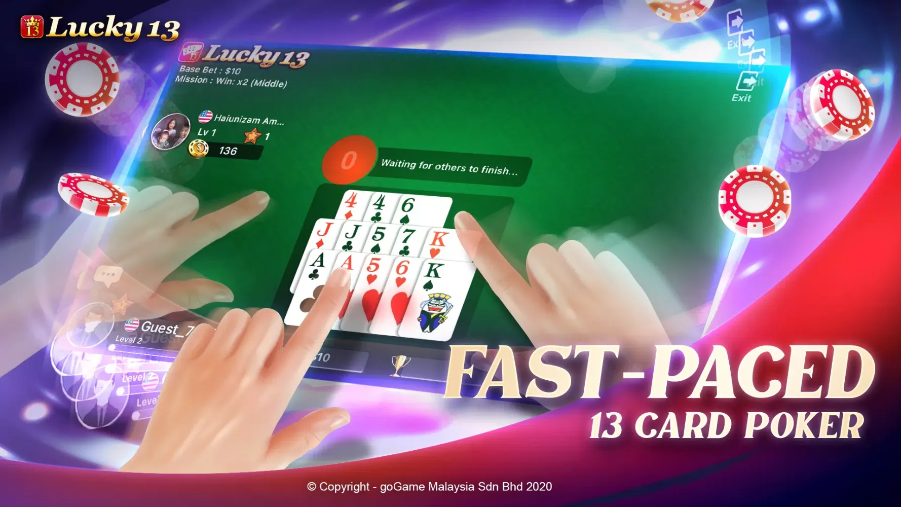 Zrzuty ekranu Lucky 13: 13 Poker Puzzle
