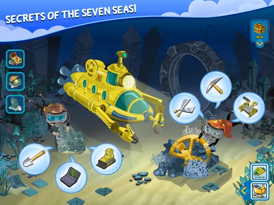 Capturas de tela do Treasure Diving iPad 