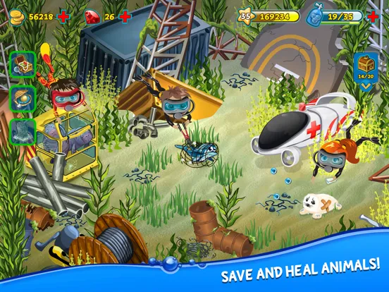 Capturas de tela do Treasure Diving iPad 