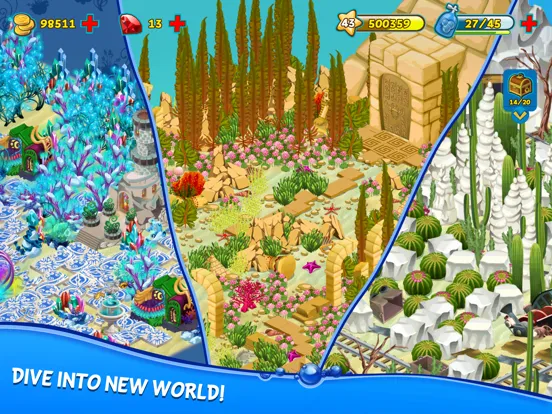 Capturas de tela do Treasure Diving iPad 