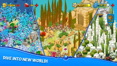 Capturas de tela do Treasure Diving