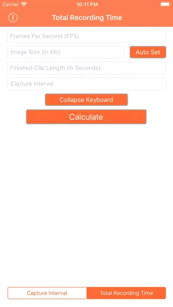 Time-Lapse Calculator V1应用截图