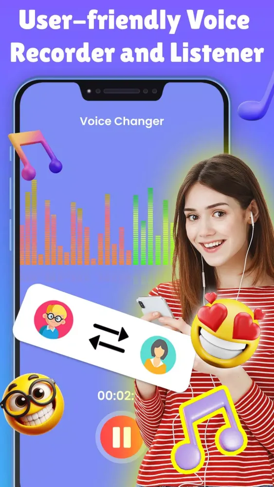 Capturas de pantalla de Voice Changer - Ace VoiceWrap