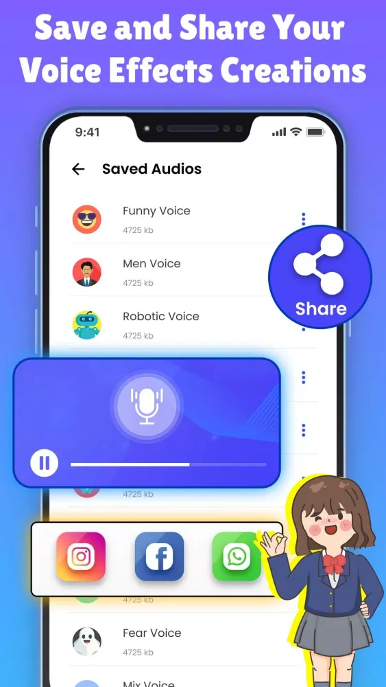 Capturas de pantalla de Voice Changer - Ace VoiceWrap