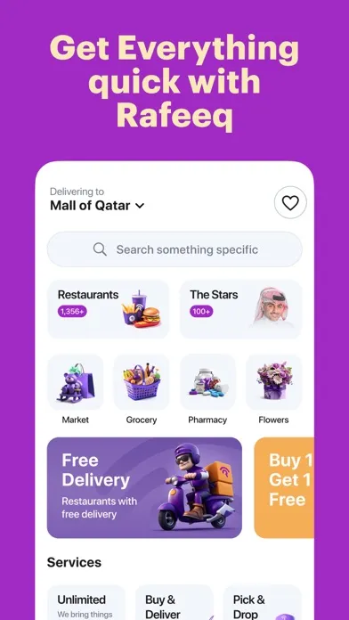 Rafeeq: Food Delivery in Qatar স্ক্রিনশট