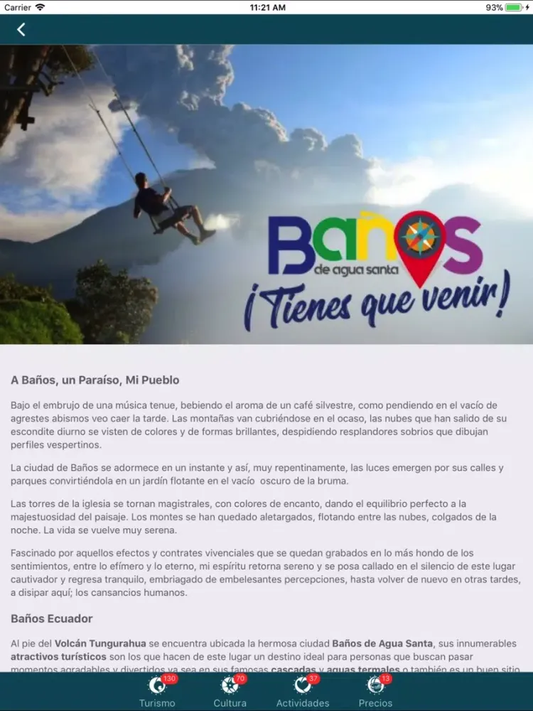Скриншоты Baños de Agua Santa iPad 
