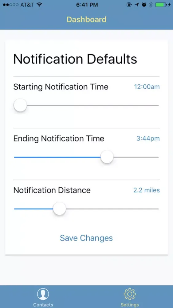 Location Notify应用截图
