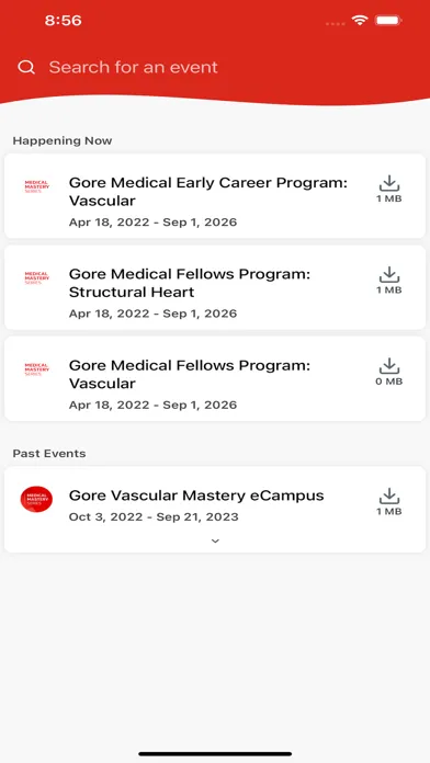 Gore Events应用截图