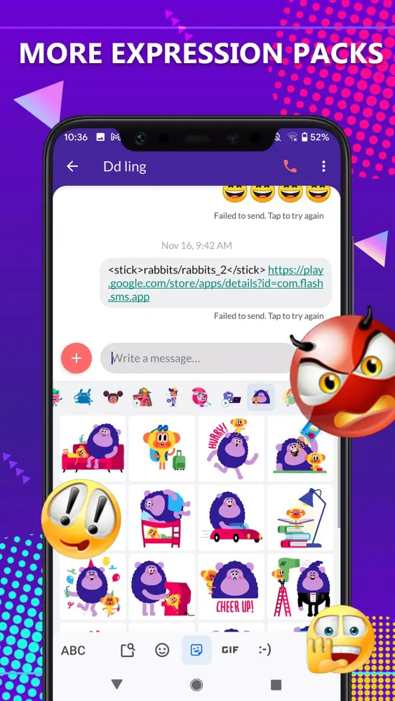 Capturas de tela do Gorgeous Chat Messages