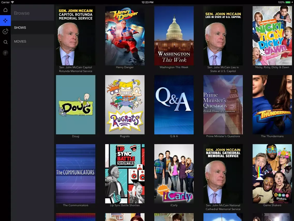 Скриншоты Gorham TV iPad 