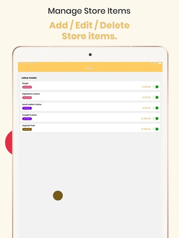 goride store iPad  스크린샷
