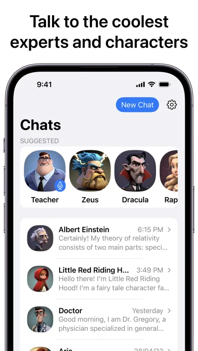 Tangkapan layar Superchat - AI Virtual Chat