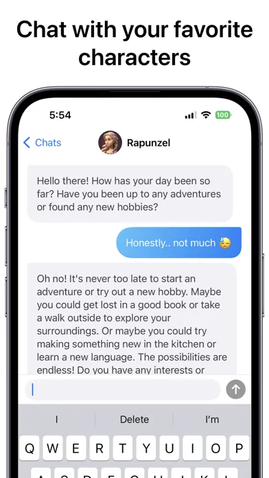 Tangkapan layar Superchat - AI Virtual Chat