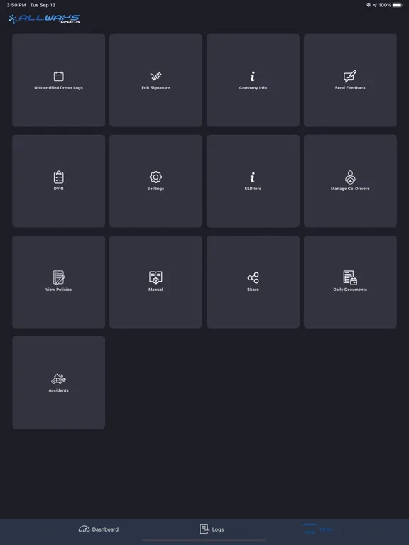 Capturas de tela do All-Ways Track - E-Log iPad 