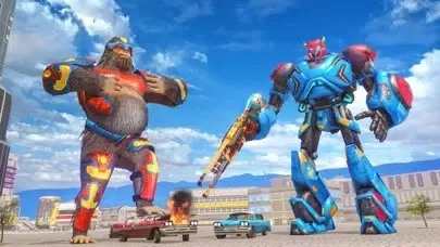 Gorilla Fighting Robot Wars سکرین شاٹس