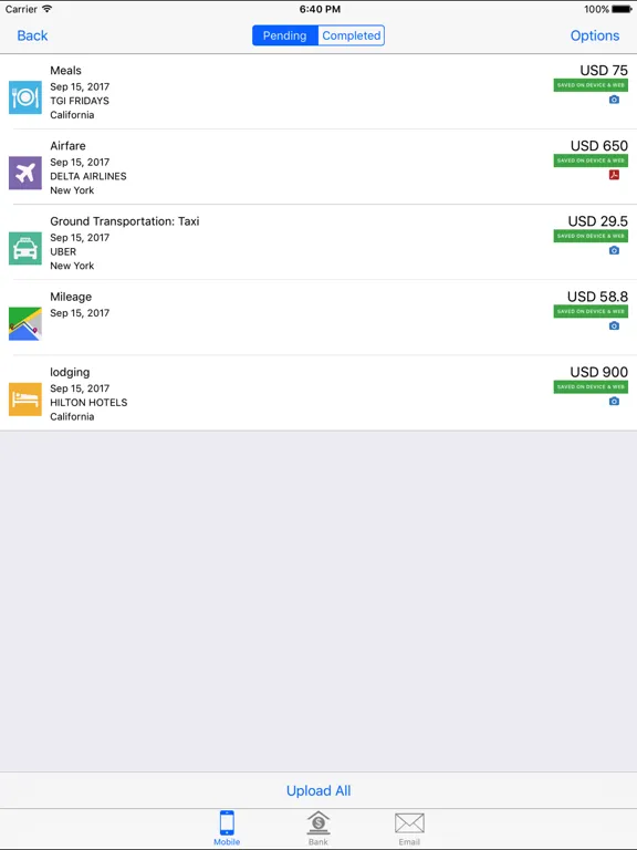 Gorilla Expense Pro iPad  स्क्रीनशॉट