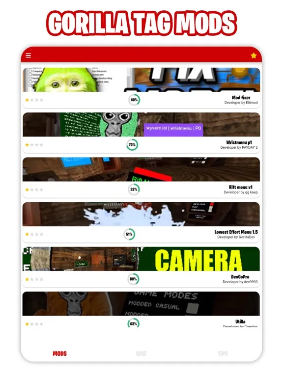 Capturas de pantalla de Mods Saver for Gorilla Tag iPad 